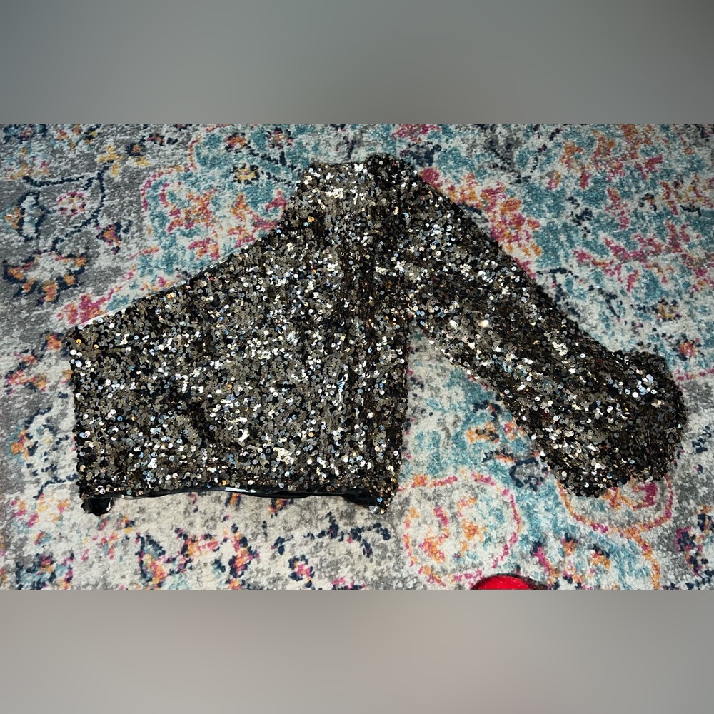 Sequin one shoulder top from I just Have to Have It. Never worn!